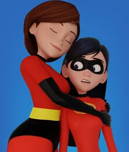 NSFW AI character collection - cover image of Helen and violet parr